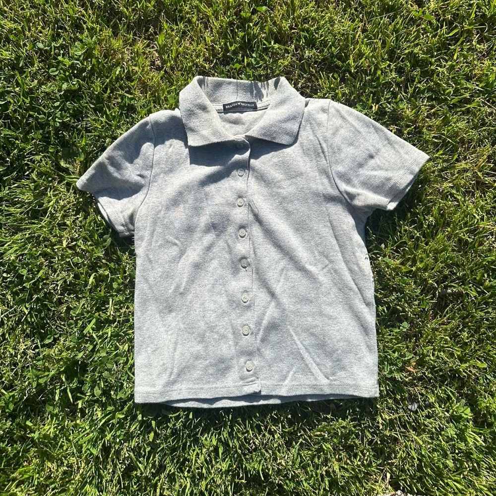 Brandy Melville Gray Button Down